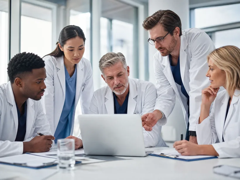 Reunión del equipo médico